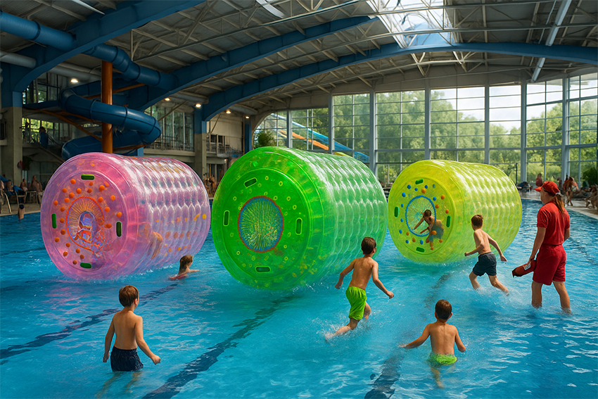 Walce wodne w aquaparku