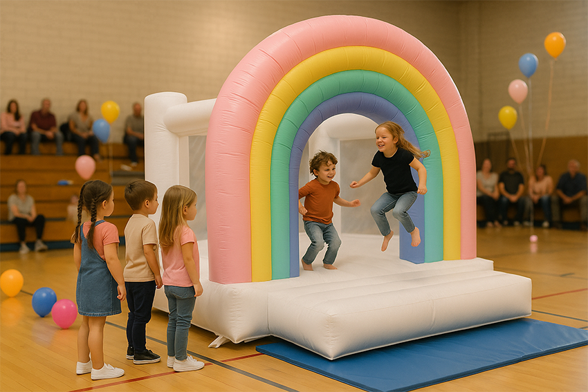 Dmuchańce podczas imprezy pod dachem