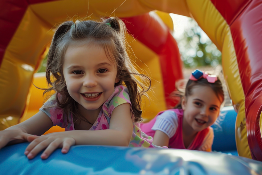Kreatywność dzieci w czasie zabawy na dmuchańcach