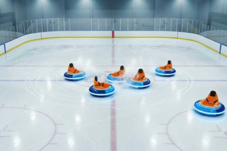 Bumper Cars na Lodowisku – Zimowa Atrakcja dla Całej Rodziny